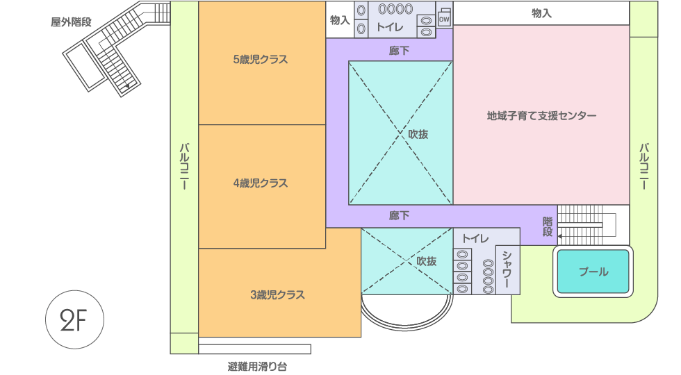 園舎2F